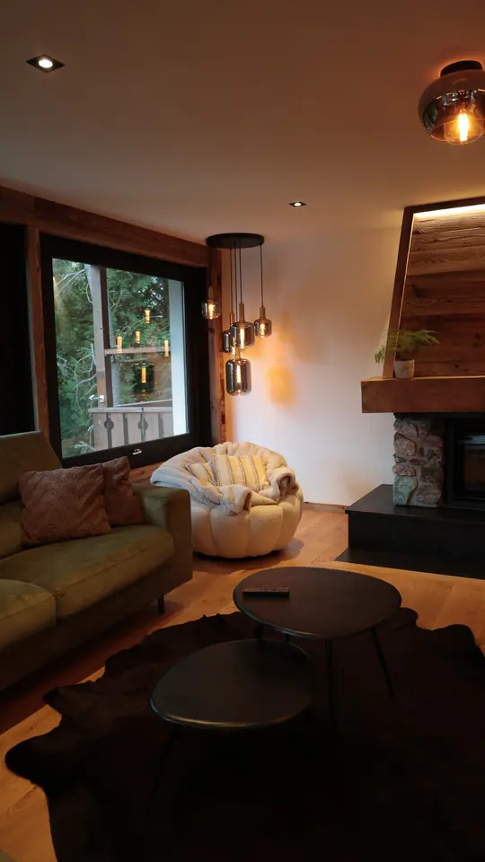 Chalet, séjour ouvert